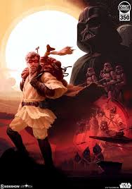 The Obi Wan Kenobi Desert Nomad Fine Art Print Is Now Available At Sideshow Com For Fans Of Star Wars Obi Wa Star Wars Art Star Wars Artwork Star Wars Models