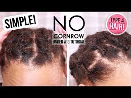 Just attach the under the layer of the weave with your own hair and make a simple side braid. No Cornrow Under Wig Braid Tutorial Type 4 Natural Hair Youtube