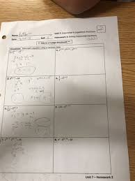 Complete answer key for worksheet 2 (algebra i honors). All Things Algebra Unit 7 Homework 5 Answer Key Of Course This Simple Book Will Perform Delon S Book