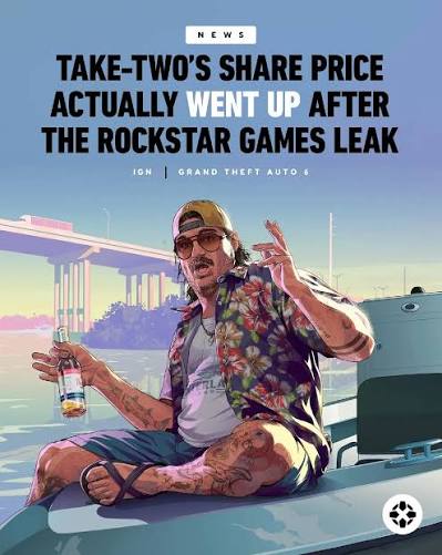 After hackers leaked stolen data allegedly revealing how much money GTA  Online and Red Dead Online make for Rockstar Games, the share price of  parent company Take-Two actually went up. Link in