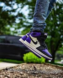Nike Air Jordan 1 Low White Black Court Purple Air Jordan 1 High Court Purple White 2020 555088 500 In 2020 Air Jordans Jordan 1 Retro High Air Jordans Retro