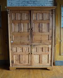 large antique irish pine wardrobe w