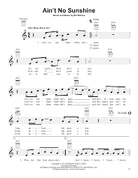 How to play bill whithers ain't no sunshine on guitar lesson tutorial. Ain T No Sunshine By Bill Withers Ukulele Guitar Instructor