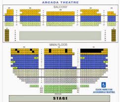 Arcada Theater Seating Chart Luxury Seven Angels Theater