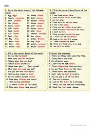 Regular And Irregular Plurals English Esl Worksheets For Distance Learning And Physical Classrooms In 2020 Plurals Irregular Plurals Nouns Worksheet