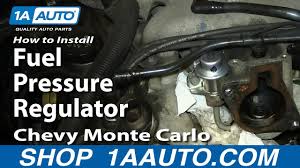 I need a wiring diagram for my '86 chevy s10 but it has a 305 monte carlo engine now. How To Replace Fuel Pressure Regulator 00 05 Chevy Monte Carlo Youtube