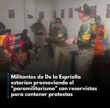 Samitv - #ATENCIÓN Militantes de De la Espriella estarían promoviendo el " paramilitarismo" con reservistas para contener protestas La senadora Isabel  Zuleta denunció que grupos simpatizantes del candidato presidencial  Abelardo de la Espriella