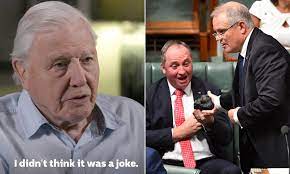 Scott morrison's new chief of staff was deputy ceo for the minerals council, the country's main coal lobby the close link between australia's major coal lobby and the prime minister's office under the. Sir David Attenborough Slams Scott Morrison For Prioritising Coal Over Climate Change Daily Mail Online
