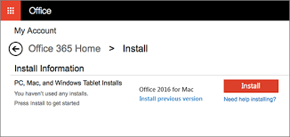 Microsoft 365 and office home & business. Microsoft Office Tutorials Download And Install Or Reinstall Office 365 Or Office 2016 On Your Pc Or Mac