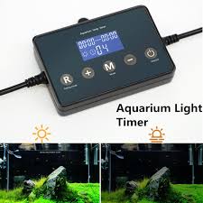 2020 New Multifunction Digital Lcd Timer Dimmer Controller For Led Aquarium Fish Tank Light Lamp Freshwater Plants Fish Care Geek