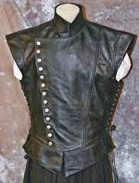 Jerkin Paladin Leather Doublet Vest Renaissance Costume Medieval Clothing Fantasy Clothing
