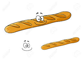 Fraîchement Cuit Baguette Française Croustillant Avec Un Sourire, Heureux  Illustration De Bande Dessinée Isolé Sur Blanc Clip Art Libres De Droits,  Svg, Vecteurs Et Illustration. Image 27655830