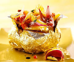 Zwiebelragout Mit Baked Potatoes Rezept Gemusezwiebel Obst Und Gemuse Vegetarier