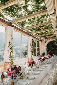 A Chic Cliffside Wedding In Positano The Lane Positano Wedding Romantic Wedding Decor Romantic Wedding Receptions