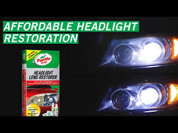 Easy Headlight Restoration With Headlight Lens Restorer Kit Turtle Wax Youtube