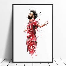 Shop affordable wall art to hang in dorms, bedrooms, offices, or anywhere blank walls aren't welcome. Mohamed Salah Football Star Poster Original Watercolor Painting Wall Art Home Decor Wall Decor Canvas Print Mo Salah Buy At The Price Of 11 98 In Aliexpress Com Imall Com