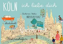 Neu A3 Retro Poster Koln Ich Liebe Dich Collage Etsy Retro Poster Stadt Am Rhein Kinderposter