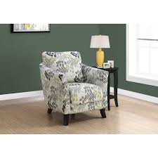 What are the different types of accent chairs? Monarch 8183 Earth Tone Floral Fabric Accent Chair Overstock 30541680
