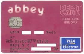 Its only credit card is unsecured, for people with excellent credit. Bank Card Abbey Debit Card Abbey National United Kingdom Of Great Britain Northern Ireland Col Gb Ve 0015