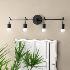 Brayden Studio Doug Handmade Curved 4 Light Vanity Light Vanity Lighting Unique Bathroom Bath Vanity Lighting