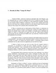 Check spelling or type a new query. Resenha Do Filme Tempo De Matar Trabalho Academico Cristiano Lopes