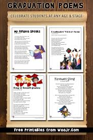 Printable Graduation Poems For All Ages Woo Jr Kids Activities