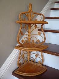 Well you're in luck, because here they come. Vintage Rattan Tabletop Or Wall Mount 3 Tier Corner Shelf Etsy Vintage Rattan Rattan Table Top
