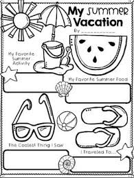 Give Your Students An Opportunity To Tell You The Best Parts Of Their Summer Vacation This I Summer Vacation Summer Vacation Activities Afterschool Activities