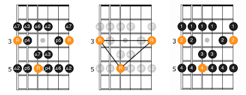 Note that the fingerings shown in the diagrams below are recommended based on how these scales shapes are typically used in music. Major Scale Patterns Positions And Theory