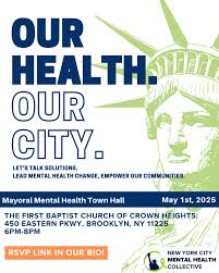 Our health, our city! Join us for a pivotal Mental Health Town Hall
