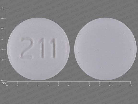 211 Pill White Round 6mm - Pill Identifier