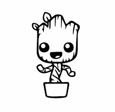 How to draw how to draw baby eeyore? Baby Groot Dancing Guardians Of The Galaxy Decal 138 Gallery5150 Baby Groot Drawing Baby Groot Easy Drawings