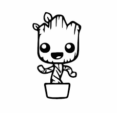 Download Baby Groot Dancing Guardians Of The Galaxy Decal 138 Gallery5150 Baby Groot Drawing Baby Groot Easy Drawings