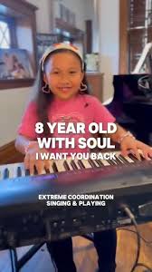 8-year-old Zoe Erianna challenged herself to sing and play I Want You Back  by The Jackson Five!