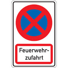 Parken verboten ausdrucken kostenlos : Schild Feuerwehrzufahrt Halten Parken Verboten Aluminium Typ 0 Kroschke At