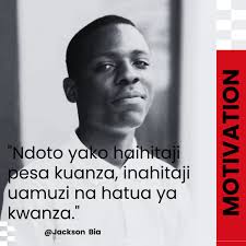 Ndoto yako haitaji pesa kuanza — inahitaji maono, ujasiri na hatua ya  kwanza. Wengi huacha kuota kwa sababu hawana pesa, lakini ukweli ni kwamba  pesa huja baada ya juhudi na uthubutu. Anza
