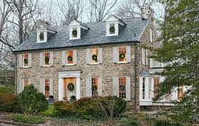 1930s Style Pennsylvania Style Fieldstone Farmhouse Colonial House Colonial Exterior House Exterior