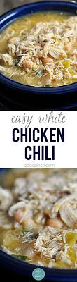 Blend one cup of white beans and one cup of chicken broth together in a food processor. Easy White Chicken Chili Recipe White Chicken Chili Makes A Delicious Meal Full Of Spicy Chili Flavor Chicken And Whit Recipes Crockpot Recipes Soup Recipes