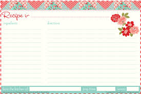 Kitchen Confections In Moda S Vintage Modern Matching Recipe Cards Gift Tags Sew4home Recipe Cards Printable Free Recipe Cards Template Printable Recipe Cards