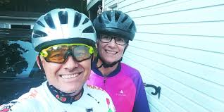 20 miles for our son DC 🖤🤍💙 My favorite cycling couple 😍