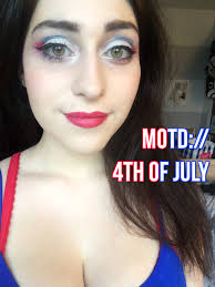 july patriotic motd makeup look