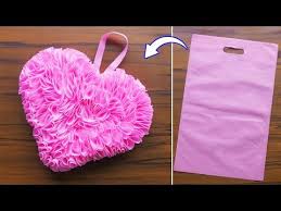 Heart Making With Cloth Bag Best Out Of Waste Diy Craft Gift Ideas Cloth Bag Craft New Youtube Diy Crafts For Gifts Craft Gifts Diy Crafts