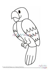 Pirate coloring pages are kinds of right choices for you who like some pictures related to those matters. Parrot Colouring Page
