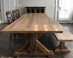 Farmhouse Table Rustic Table Modern Farm Table Long Etsy In 2020 Large Farmhouse Table Farmhouse Table Dining Room Table