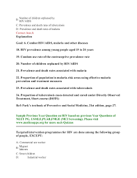 During its earliest stage, stage one, most hiv symptoms are similar to what you might experience with the flu, allergies or the common cold. Hiv Aids Sample Questions Based On Neet Pg Usmle Plab And Fmge Pat