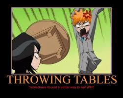Throwing Tables Anime Bleach Anime Anime Lustig