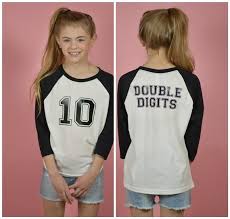 Cute Birthday Outfits For 10 Year Olds Girls Girls 10th Birthday Shirt 10 Year Old Shirt Doubledigits 10th Birthday T Shirt 10 Years Shirt In 2020 Kids Outfits Girls Birthday Girl Shirt Birthday Shirts
