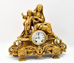 1872 SETH THOMAS SONS & CO. FIGURAL MANTEL CLOCK sold at auction