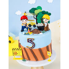 Steam buttercream method with buttercream flowers. Ready Stock Construction Digger Bulldozer Tractor Truck Birthday Cake Topper Decoration Shopee Malaysia