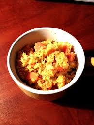 Add 1 tsp saffron, cilantro, 1 tsp salt, 1/2 tsp pepper, cover with 12 cups of water, add 1 tbsp of oil and cook at medium temperature. Moroccan Couscous With Saffron